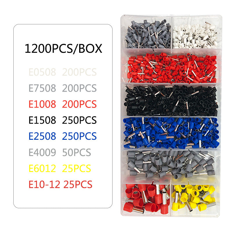 Kit Engarzadora de Terminales Profesional con 1200 Piezas