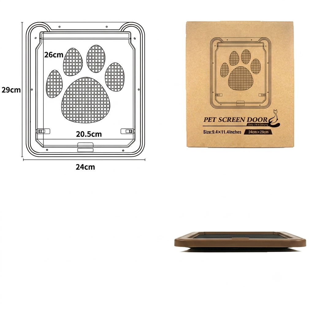 Puerta para Mascotas con Diseno Resistente a Aranazos