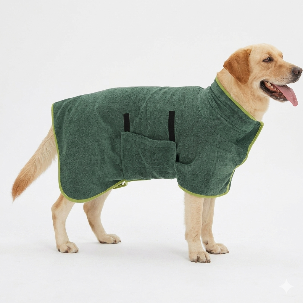 Albornoz de Secado Rápido para Perros y Gatos