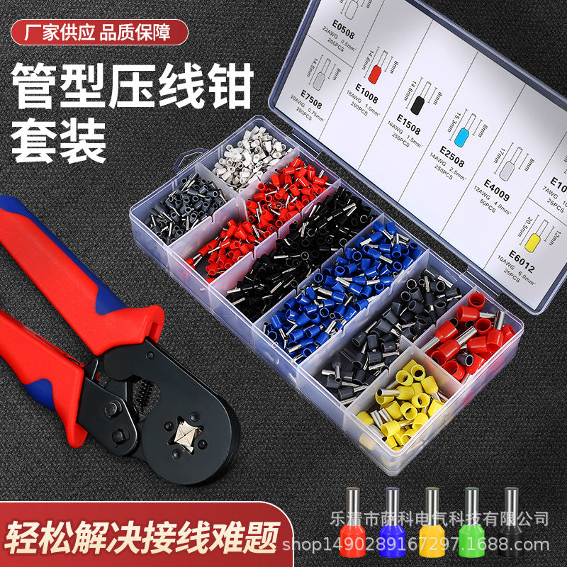 Kit Engarzadora de Terminales Profesional con 1200 Piezas