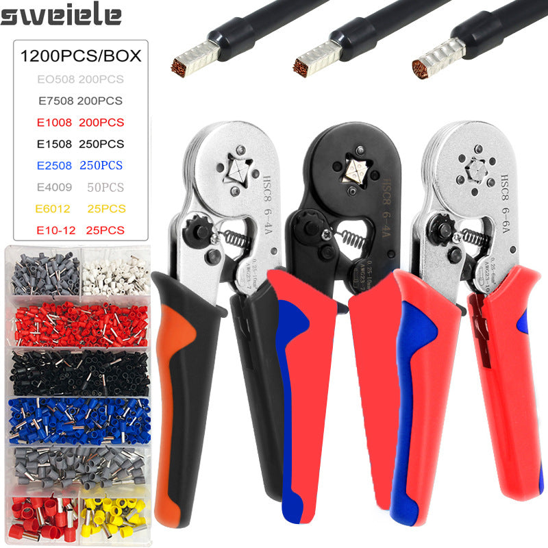 Kit Engarzadora de Terminales Profesional con 1200 Piezas