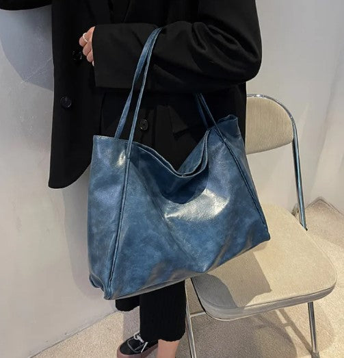 Bolso de Hombro de Piel Premium