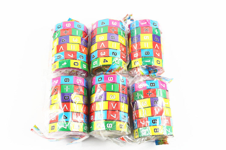 Cubo Matemático Cilíndrico Educativo para Niños