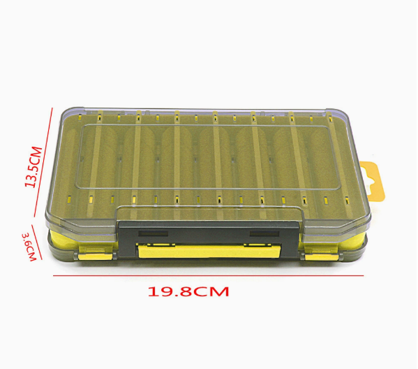 Caja de Pesca Doble Cara Resistente y Duradera