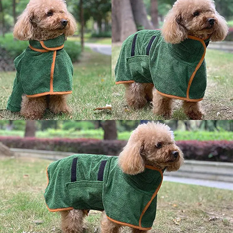 Albornoz de Secado Rápido para Perros y Gatos