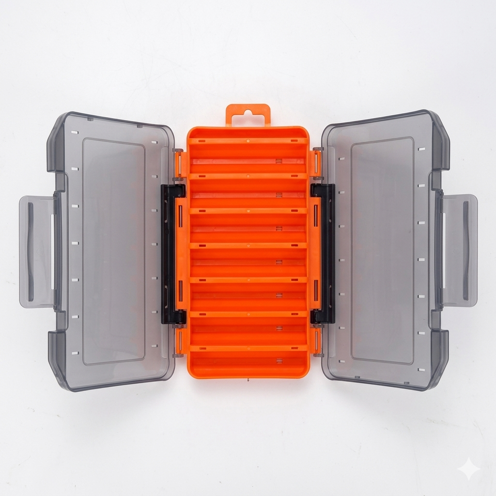 Caja de Pesca Doble Cara Resistente y Duradera