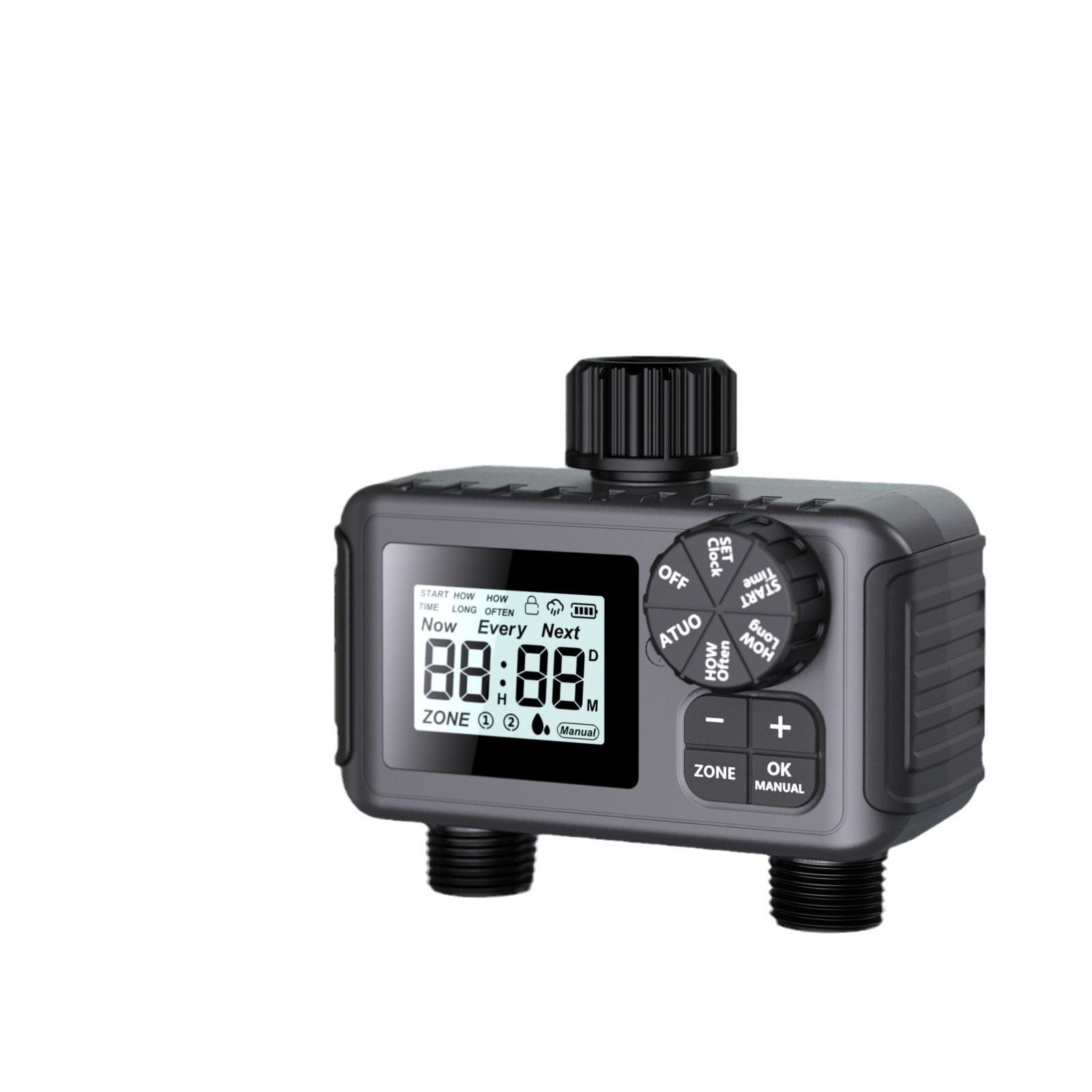 Temporizador de Riego Automático de Doble Canal