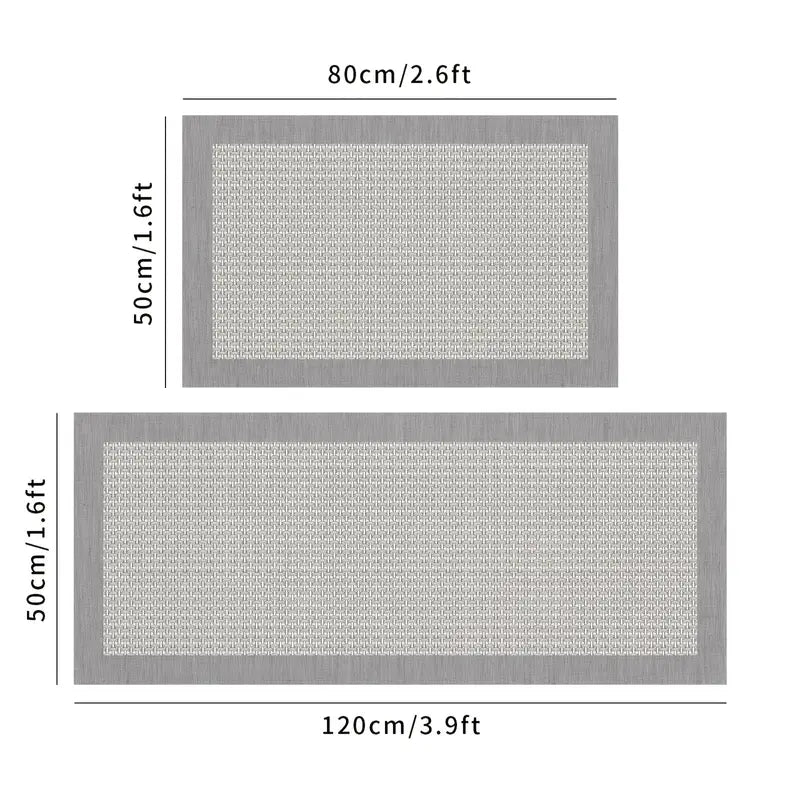 Pack 2 Alfombrillas de Cocina Antideslizantes e Impermeables
