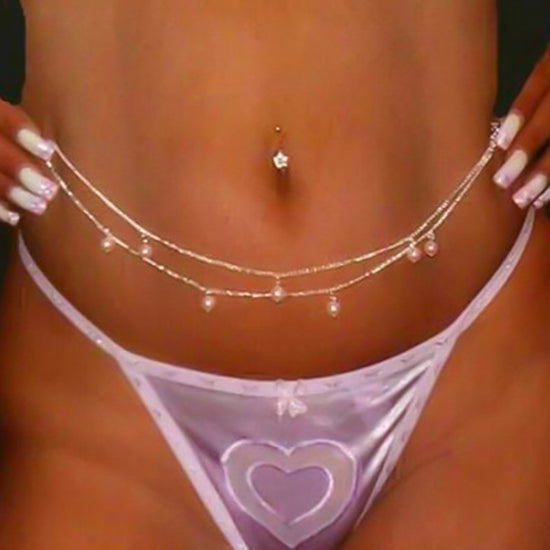 Chic Pearl Waist Chain for Bikinis