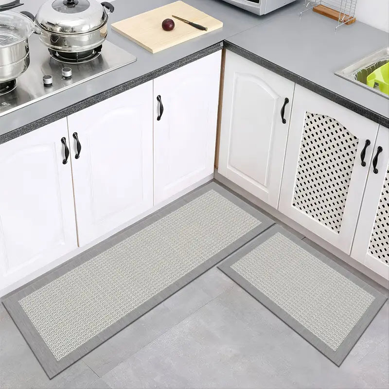 Pack 2 Alfombrillas de Cocina Antideslizantes e Impermeables