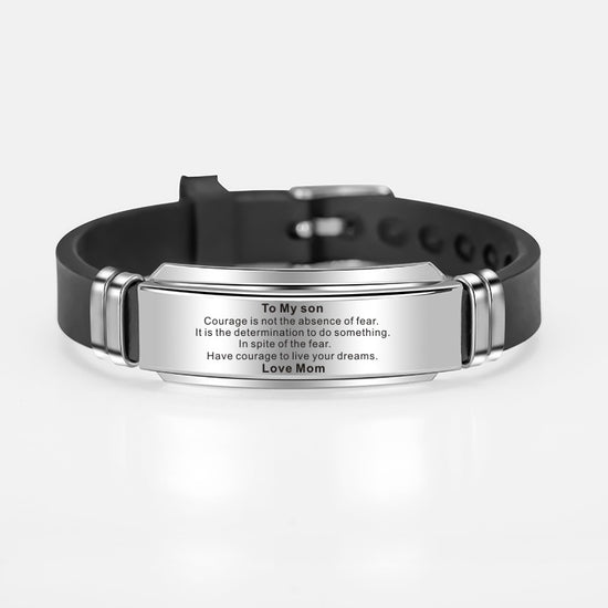 Pulsera de Acero de Titanio para Hijo – Un Regalo Sincero de Padre a Hijo