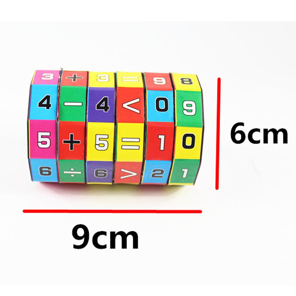 Cubo Matemático Cilíndrico Educativo para Niños