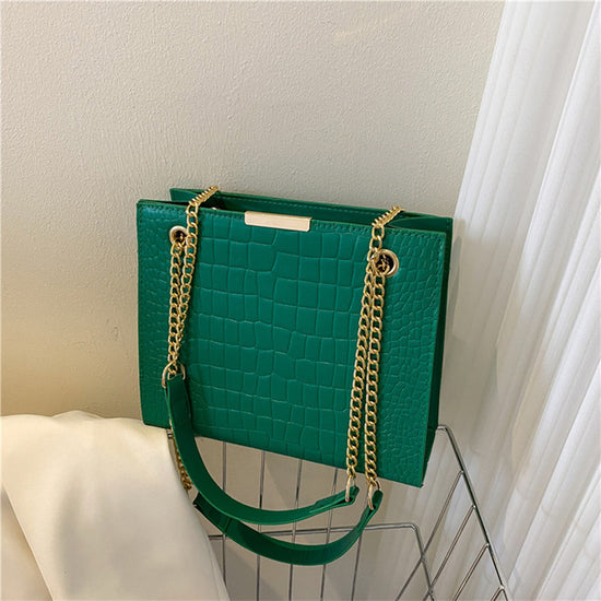 Bolso Crossbody Cuadrado Efecto Cocodrilo