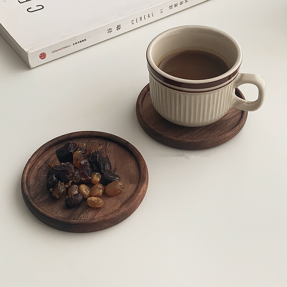 Posavasos de Madera de Nogal Aislante Natural