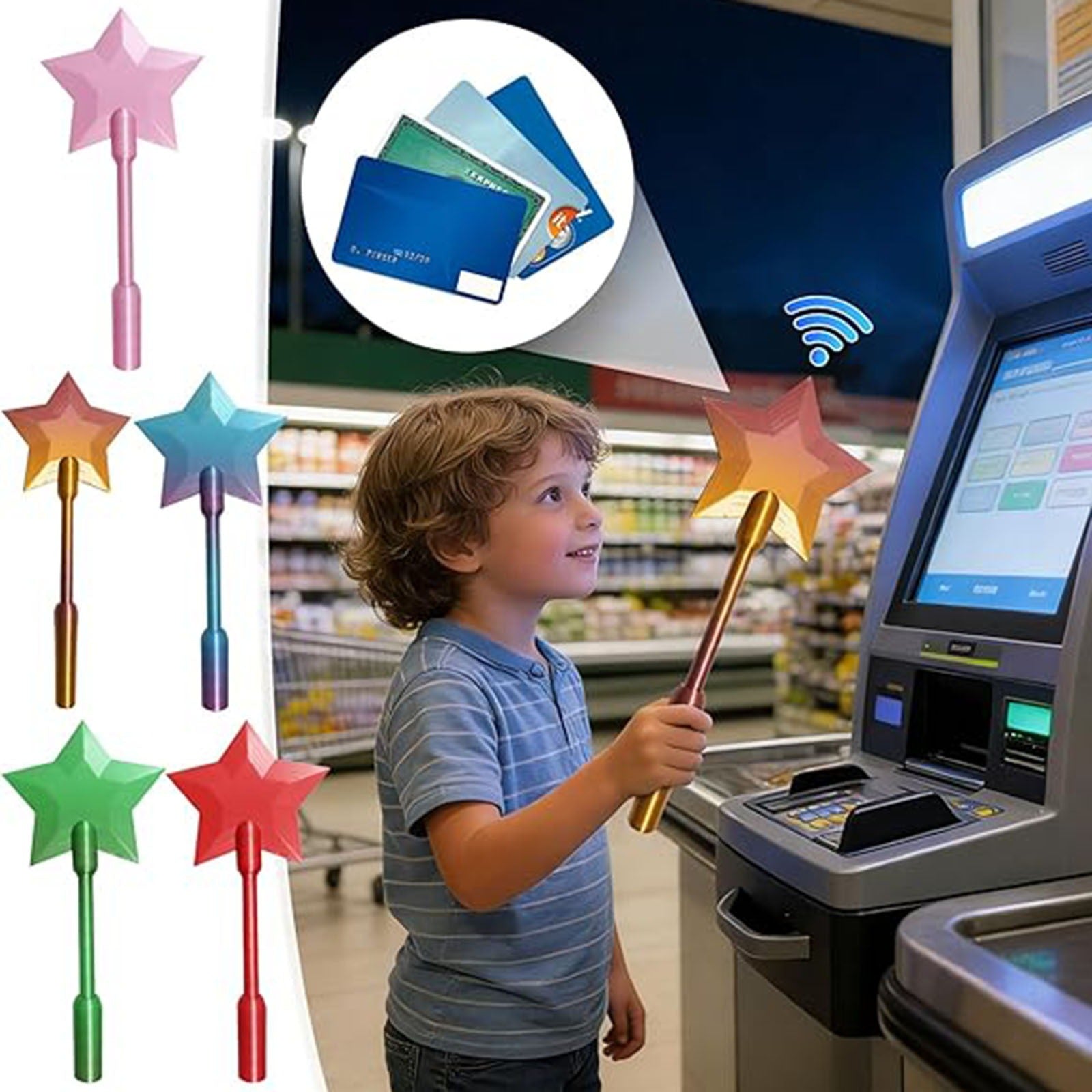 Varita Mágica de Pago Contactless Impresa en 3D