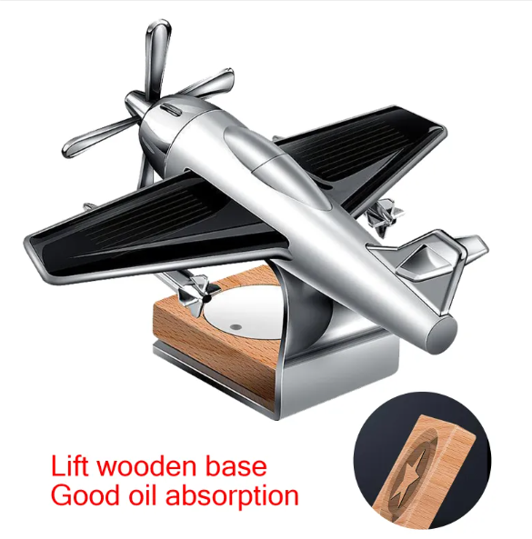 Ambientador de Coche con Avión Solar Decorativo