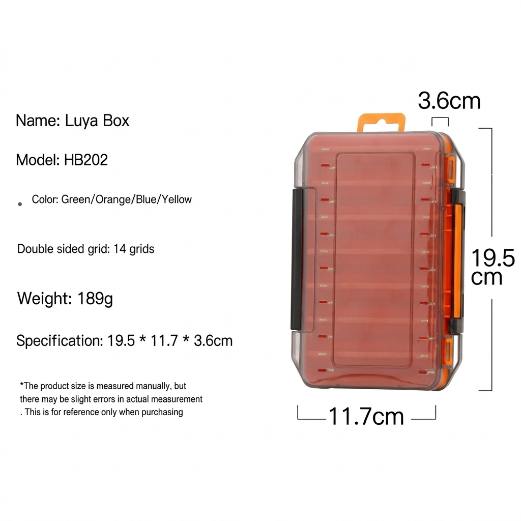 Caja de Pesca Doble Cara Resistente y Duradera
